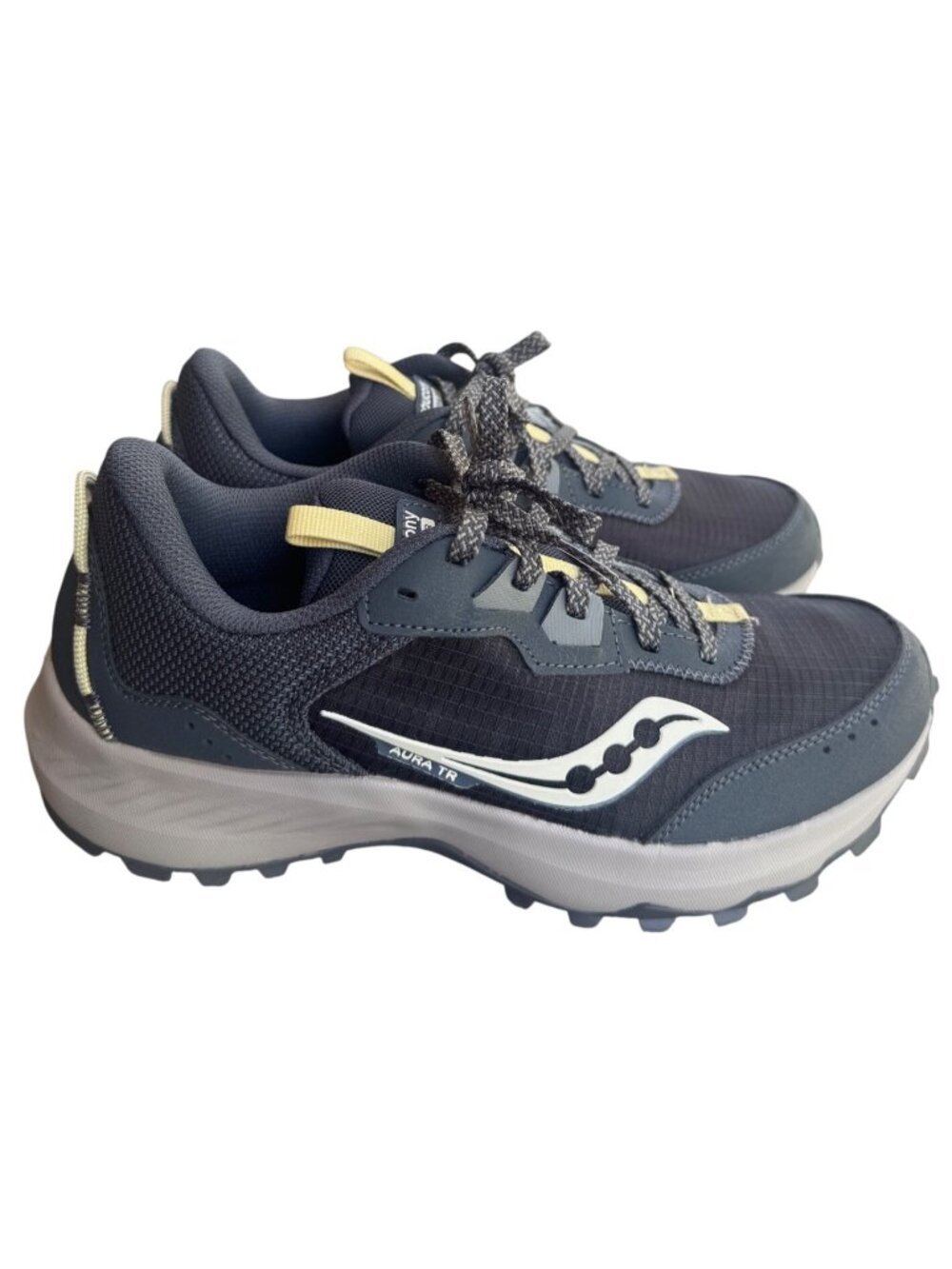 Saucony Womens Aura TR Trail Running Shoes Size 9.5 Black/Gray Lightweight Durab